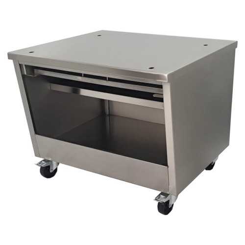 Stół mobilny do pieca PIRA 90 Silver.jpg