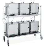 Regał jezdny do podgrzewaczy dla room service