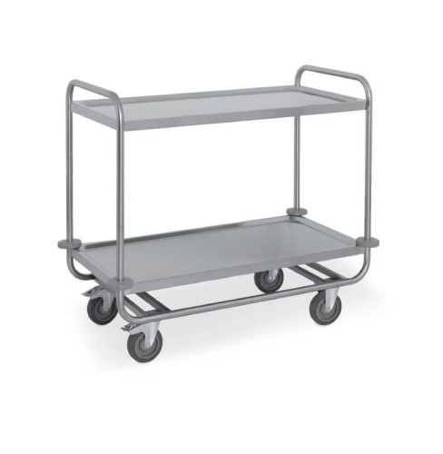 wózek serwisowy do 200 kg ze stali nierdzewnej dwupółkowy