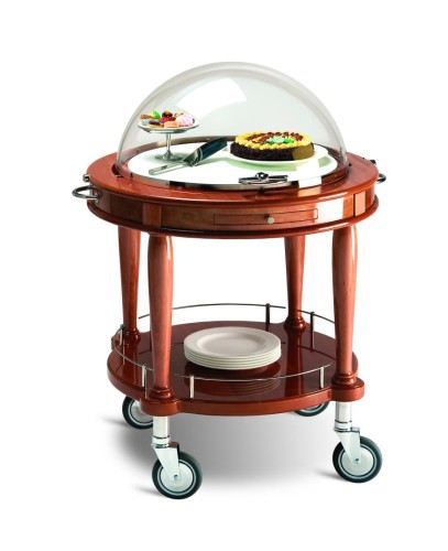 Luksusowy okrągły wózek restauracyjny do serwowania ciast lub serów Luxor_107_ TONDO DOLCI FORMAGGI.jpg