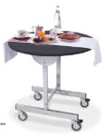 Wózek dla room service - okrągły blat 100 cm 